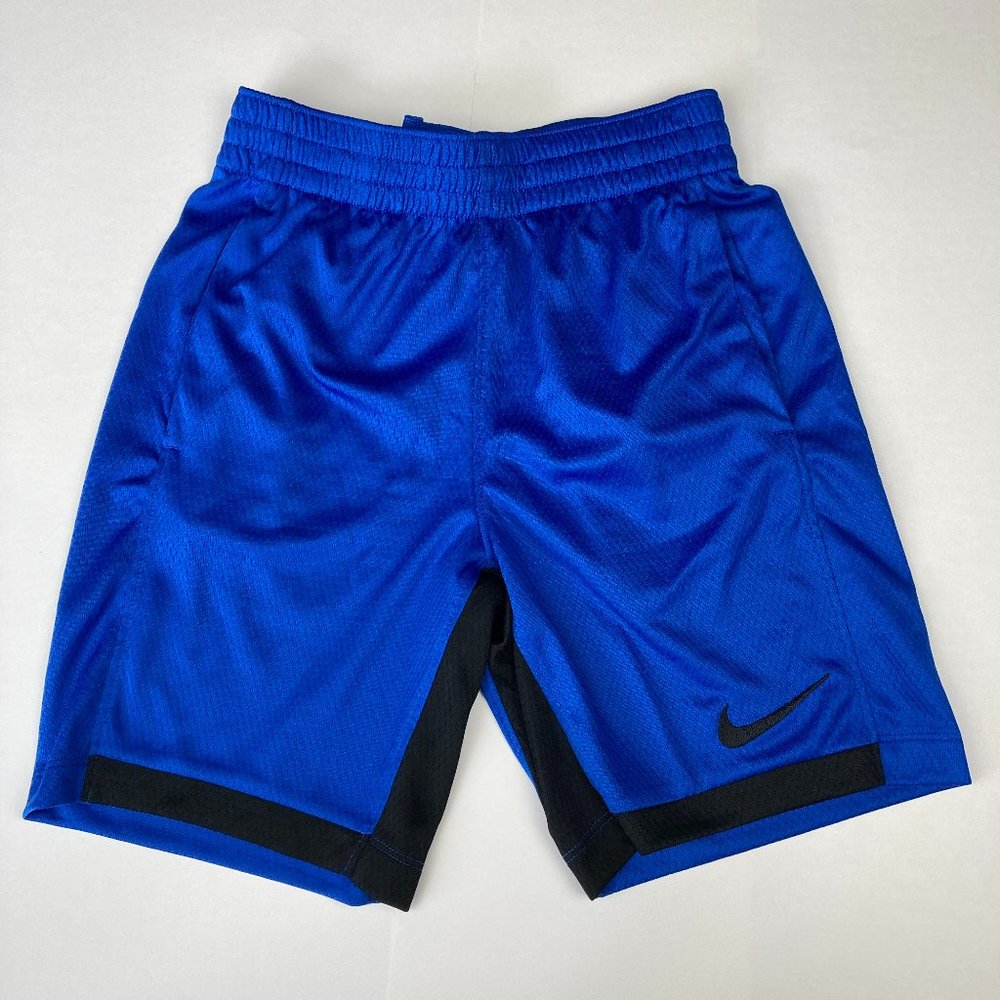 NIKE Dri-Fit Boys Shorts size S Blue Basketball
